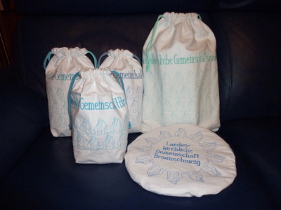 Beutel für Abendmahlsgeschirr